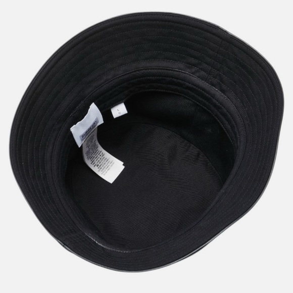 Burberry Logo Cotton Leather Bucket Hat - Picture 6 of 6